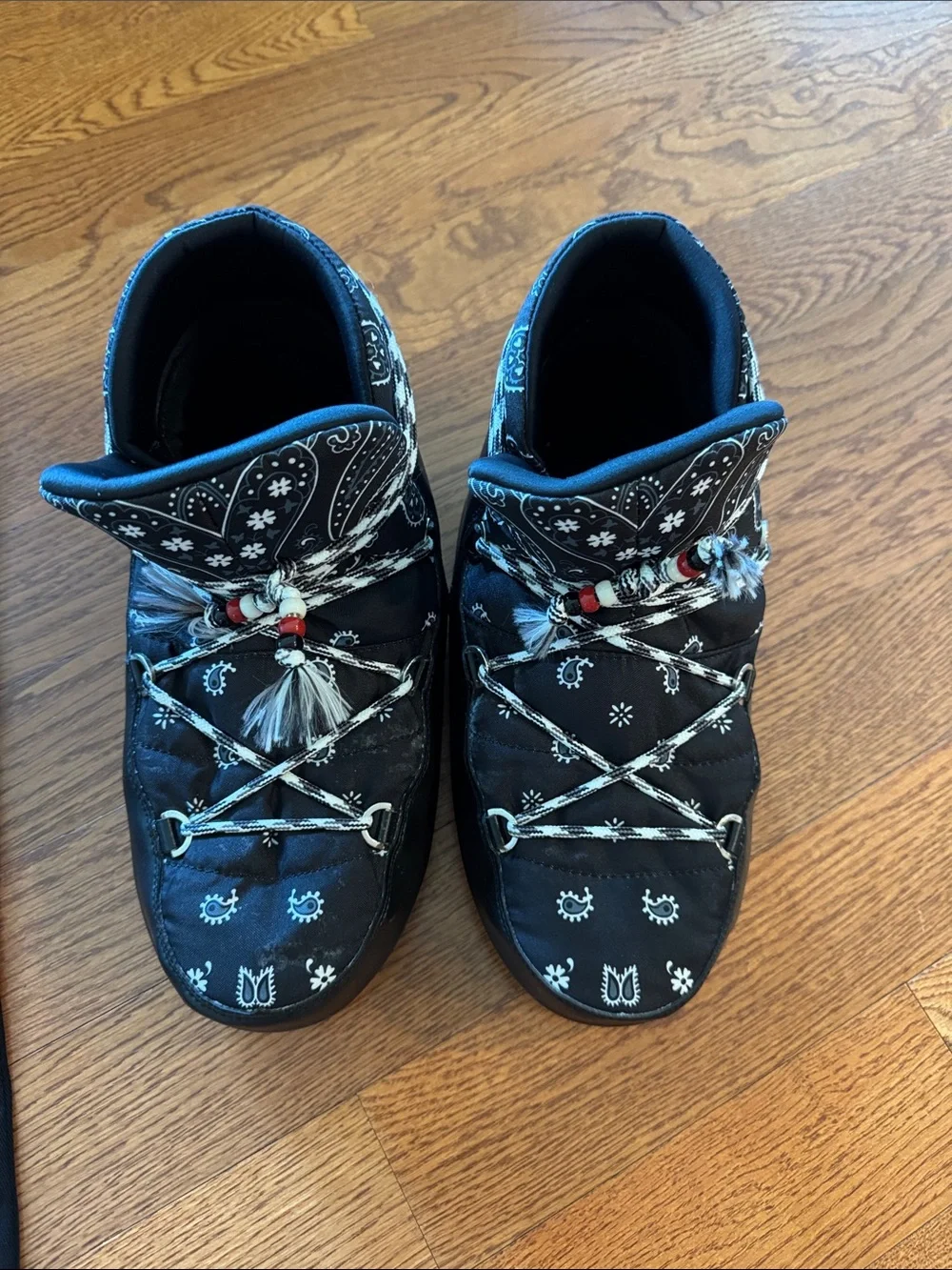 Moon Boot x Alanui Black Snow Boots US 10/10.5 EU 43/44